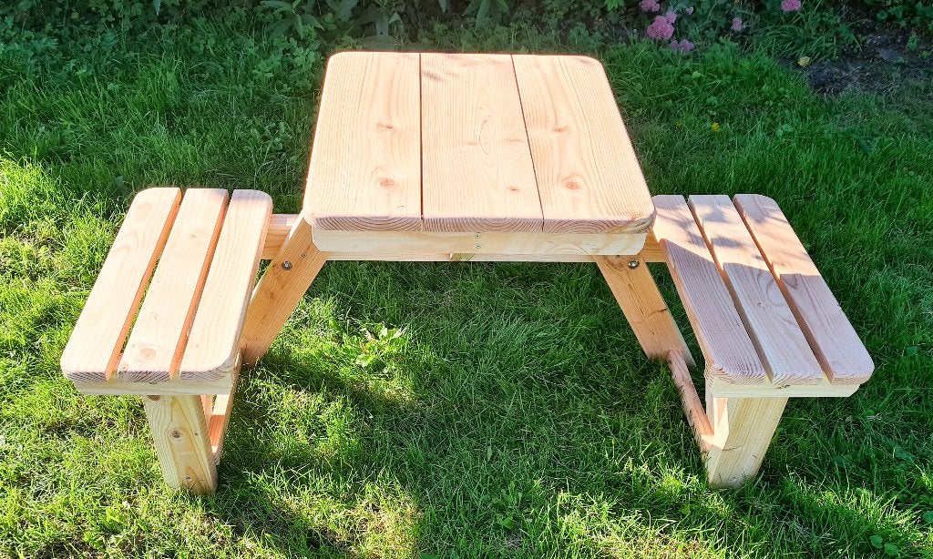 Douglas 2-persoons picknicktafel – ideaal voor kleine tuin, Ophalen, Nieuw, Hout