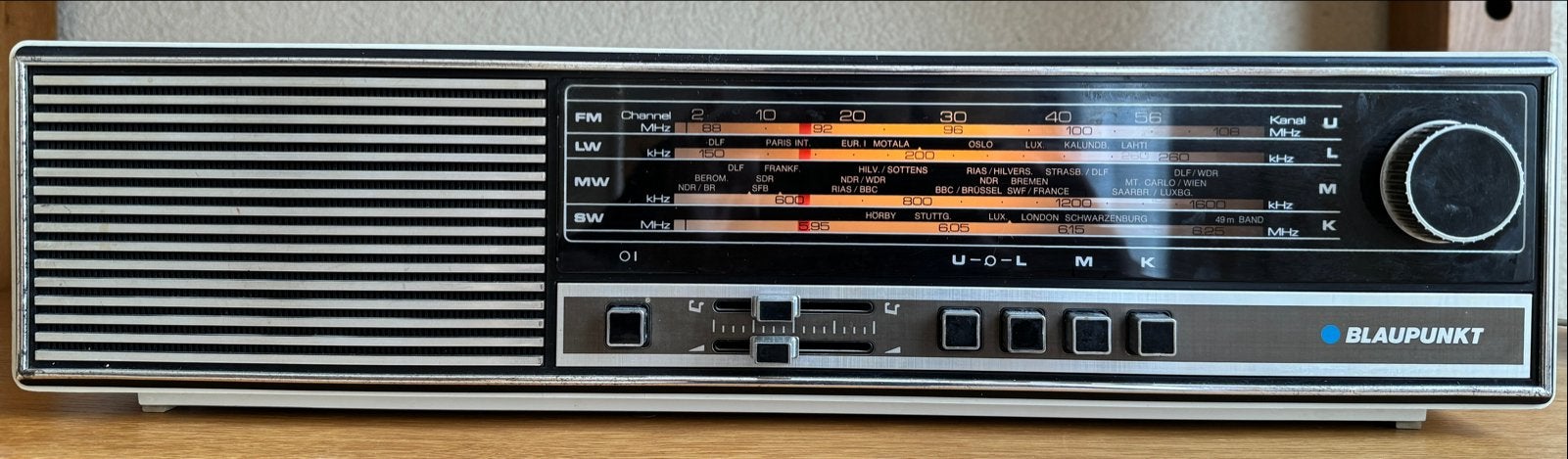 Vintage Blaupunkt Genua Radio - Jaren '70 Wereldontvanger, Ophalen of Verzenden, Gebruikt, Wereldontvanger