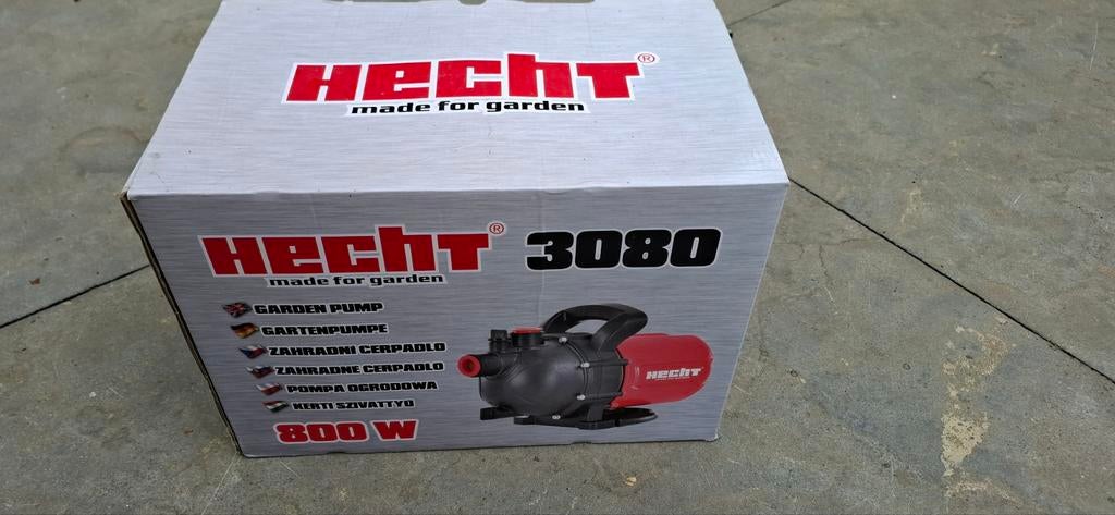 Hecht 3080 Tuinpomp/Beregeningspomp met waterfilter, Ophalen, Zo goed als nieuw, Elektrisch, Beregeningspomp