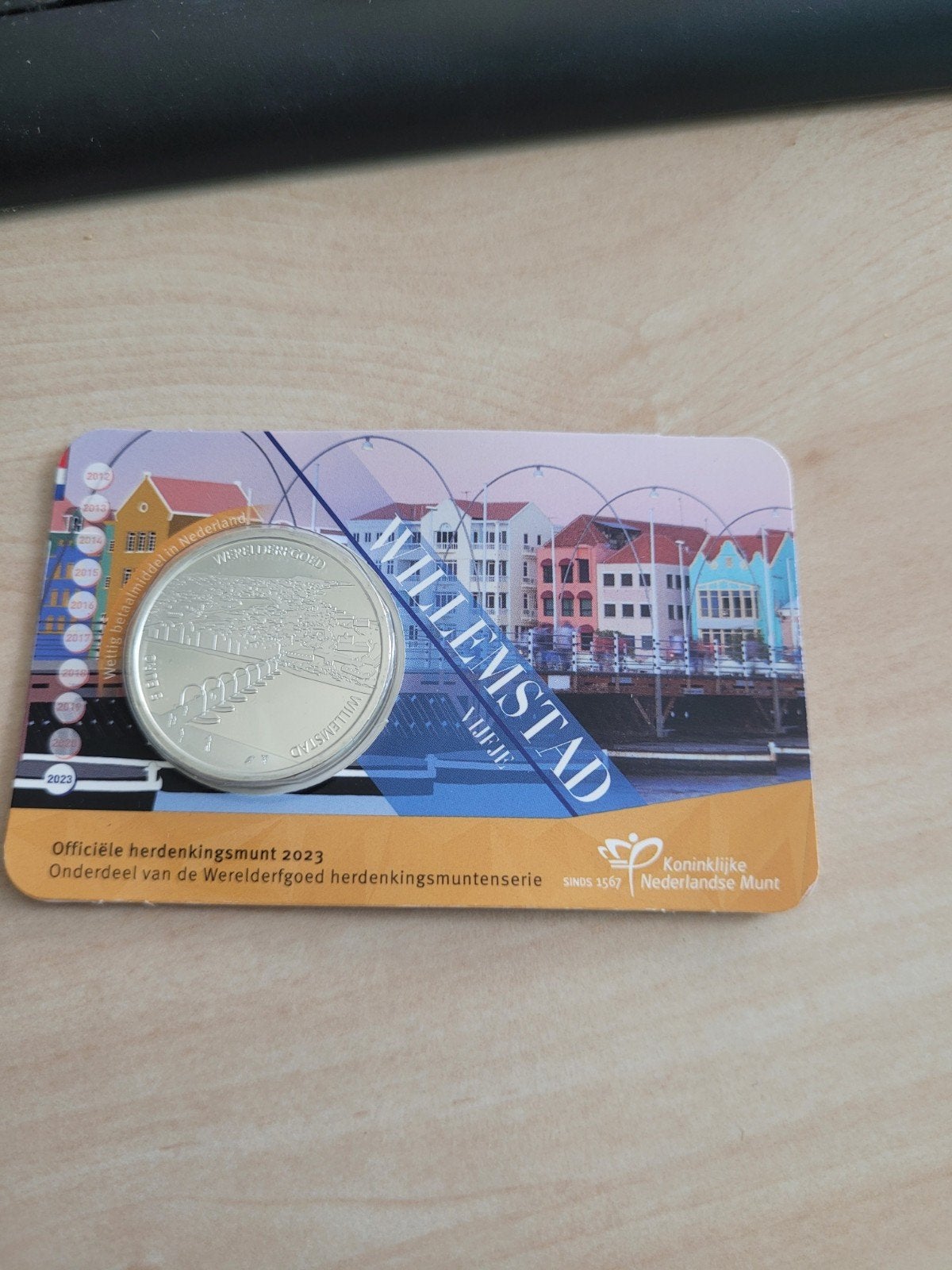 Willemstad vijfje 2023 UNC Coincard KNM, Ophalen of Verzenden, Koningin Beatrix, Euro's, Setje