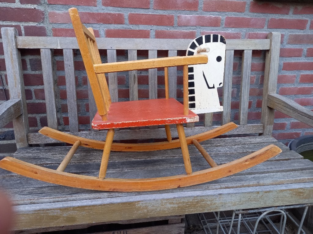 Vintage Houten Hobbelpaard, Antiek en Kunst, Ophalen of Verzenden