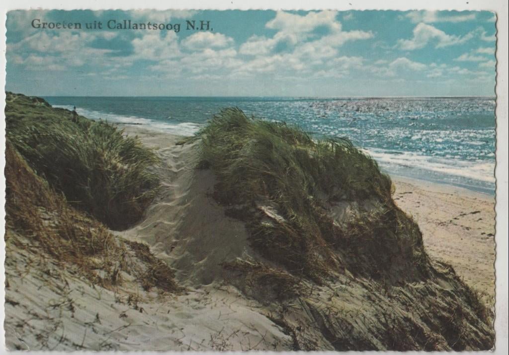 Callantsoog Groeten Duinen Zee Natuur 1966 gelopen, Verzenden, 1960 tot 1980, Gelopen, Noord-Holland