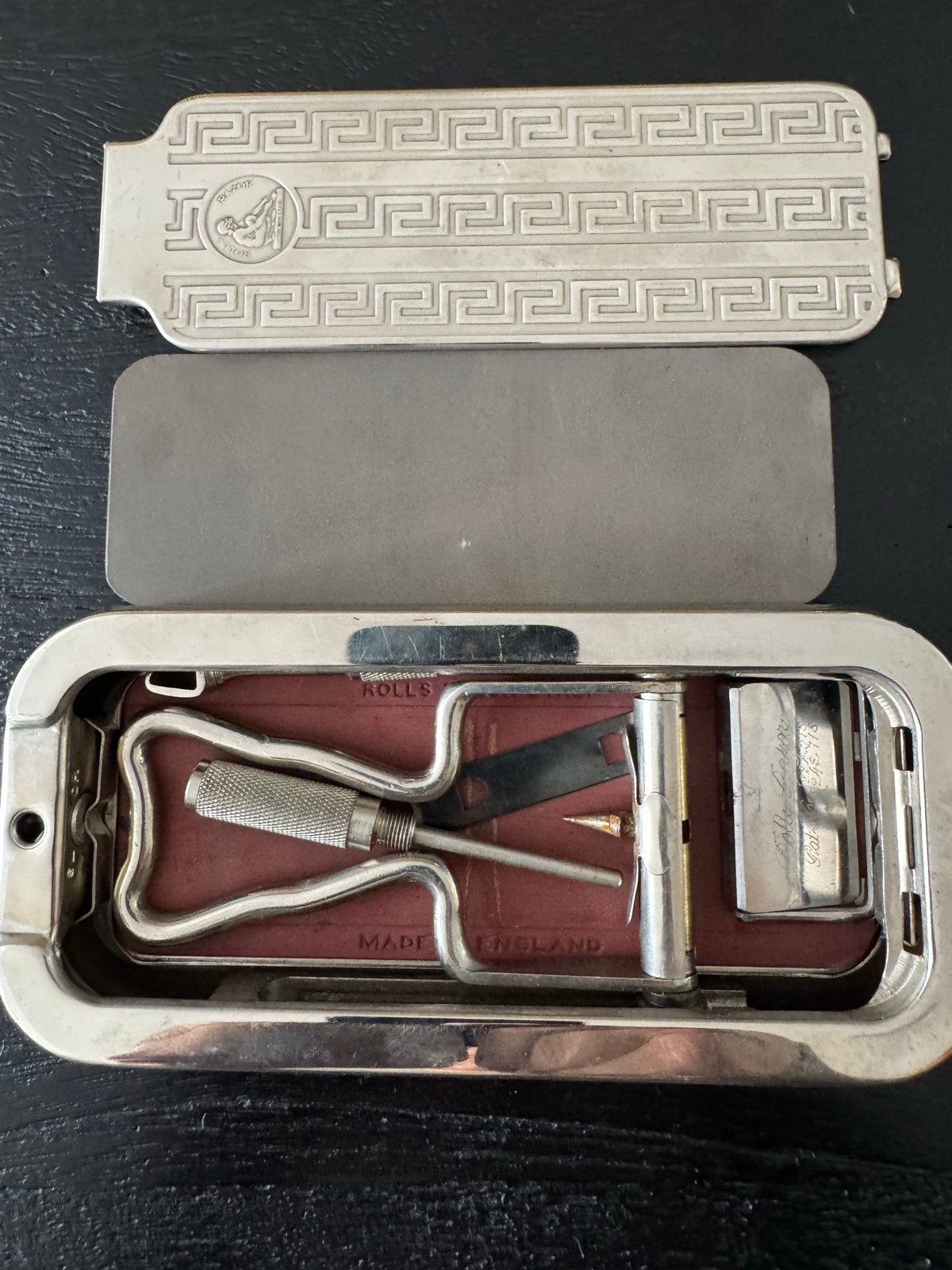Vintage Rolls Razor Scheerapparaat in originele doos, Antiek en Kunst, Verzenden