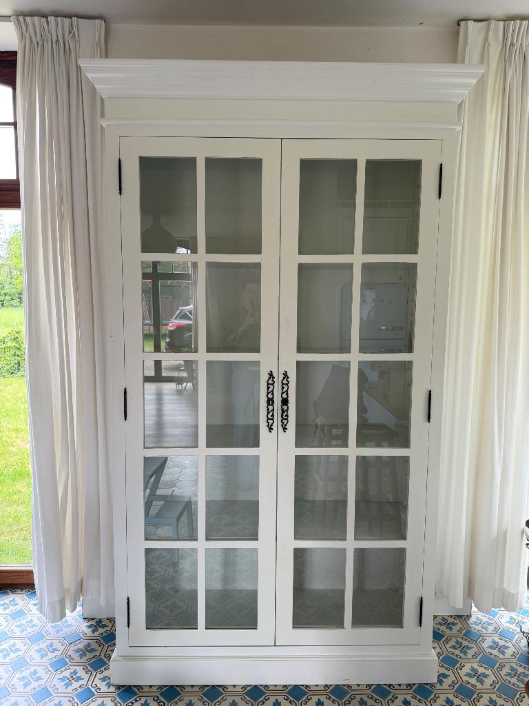 Vitrine kast, Ophalen, Zo goed als nieuw, 25 tot 50 cm, 150 tot 200 cm