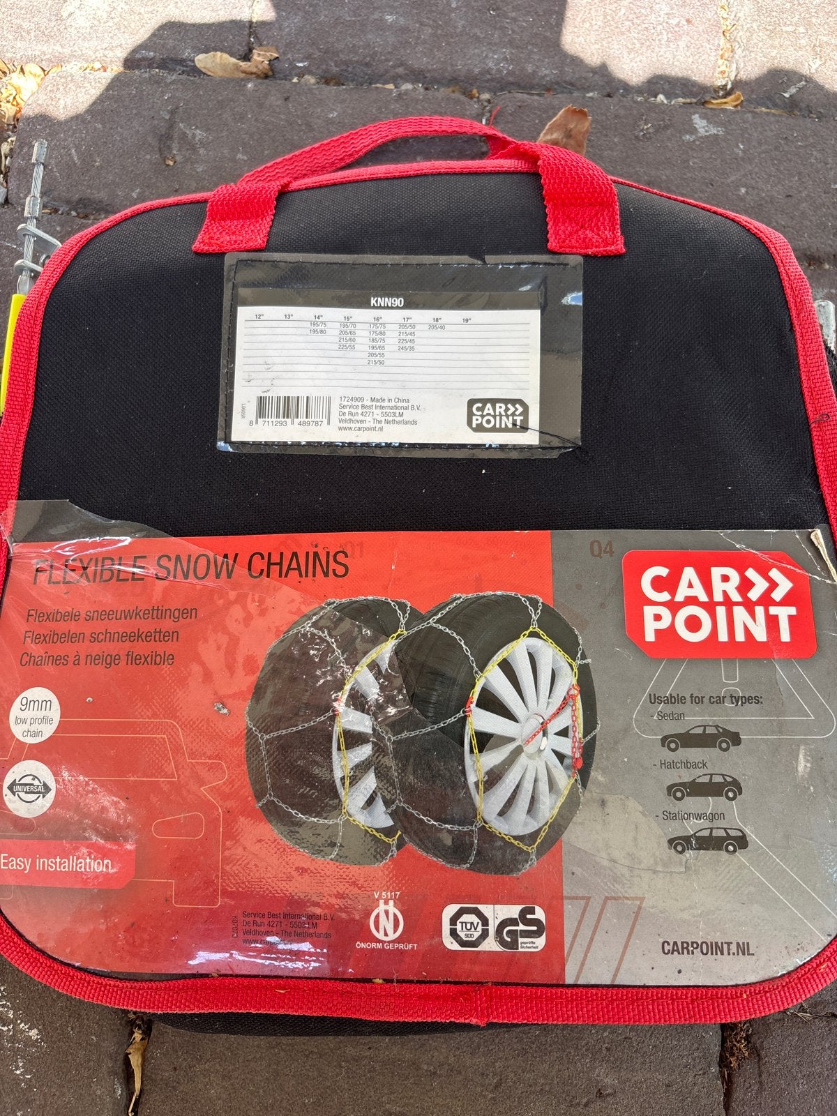 Carpoint KNN90 Flexibele Sneeuwkettingen, Auto diversen, Ophalen, Zo goed als nieuw