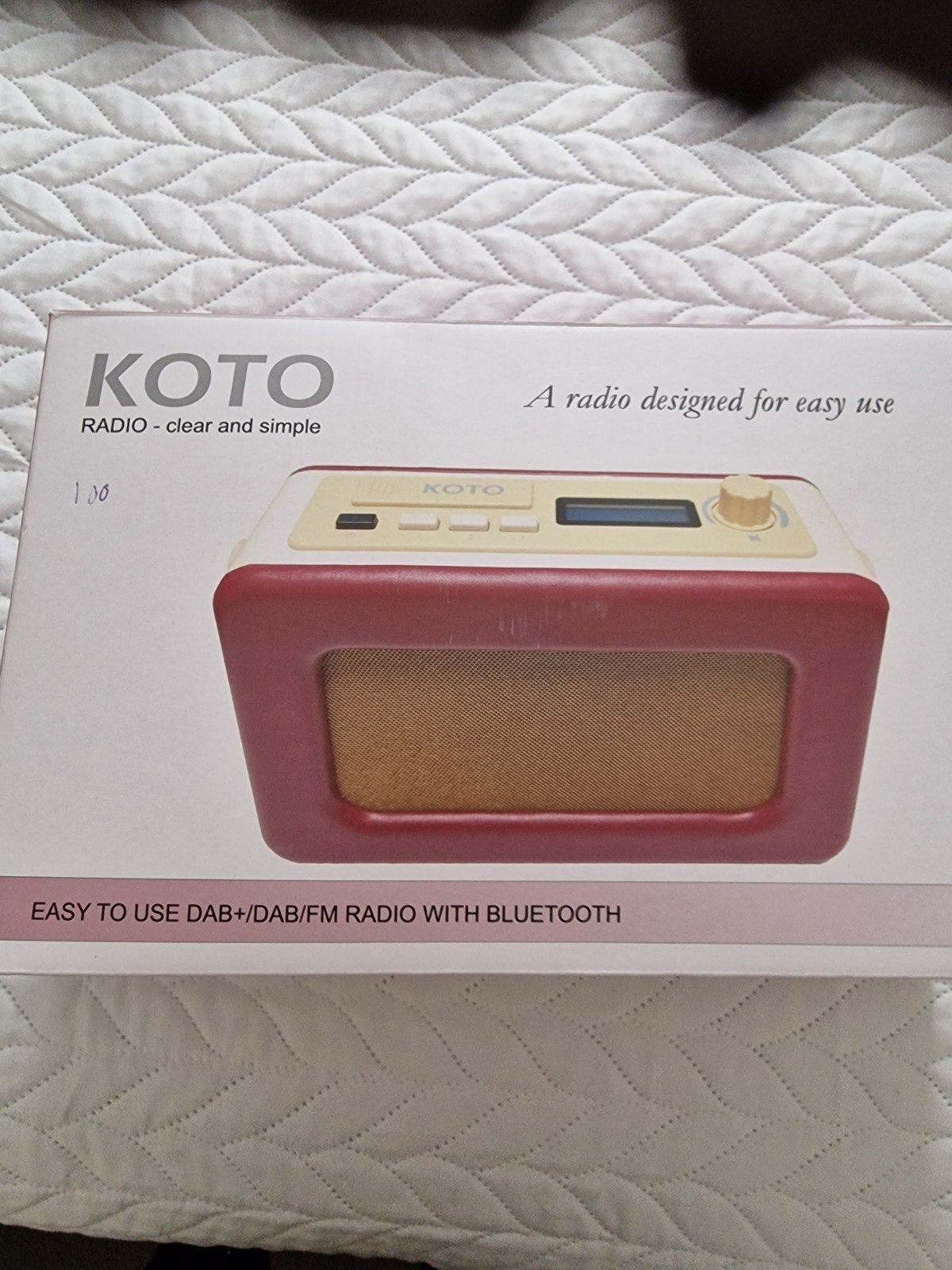 dementie radio KOTO DAB+/DAB/FM Radio met Bluetooth - Nieuw, Audio, Tv en Foto, Ophalen of Verzenden, Nieuw, Radio