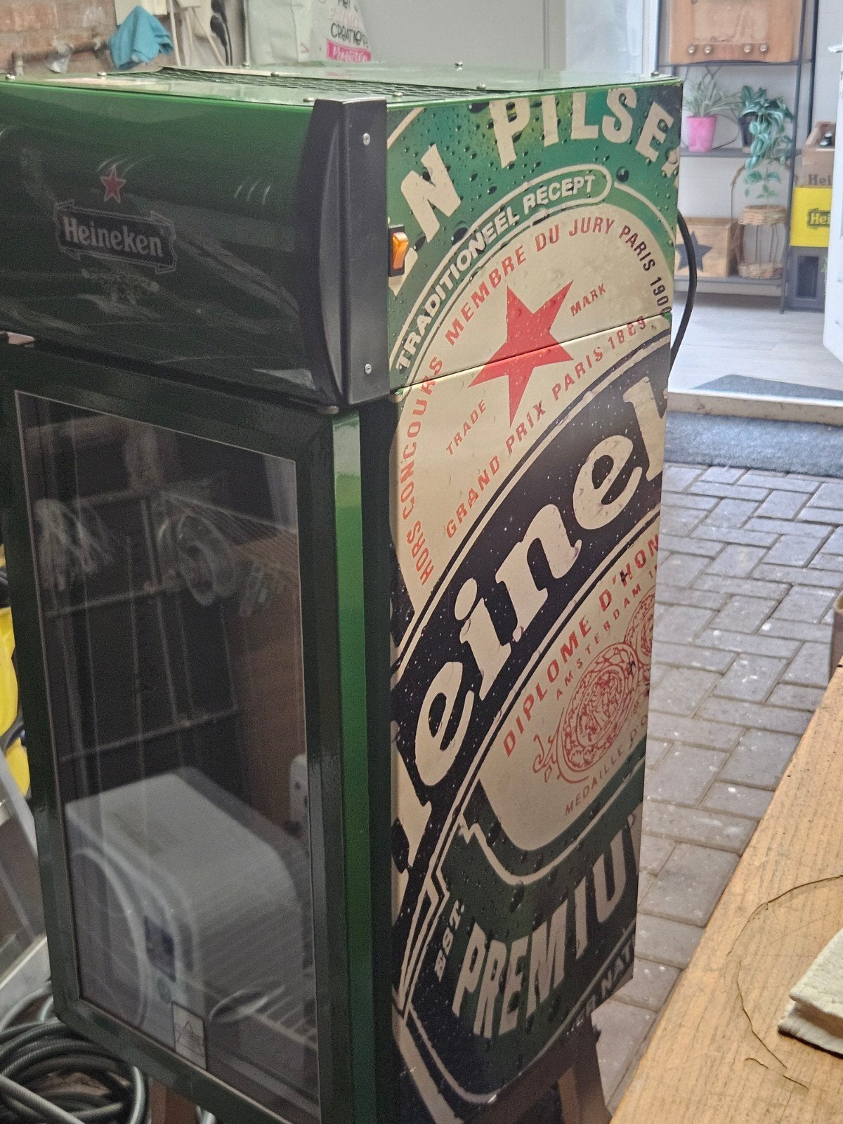 Heineken koelkast, Verzamelen, Biermerken, Gebruikt, Overige typen, Heineken, Ophalen