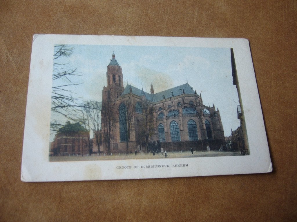 ARNHEM  =  GROOTE OF EUSEBIUSKERK  BRIEFKAART 1914, Ophalen of Verzenden, Voor 1920, Gelopen, Gelderland