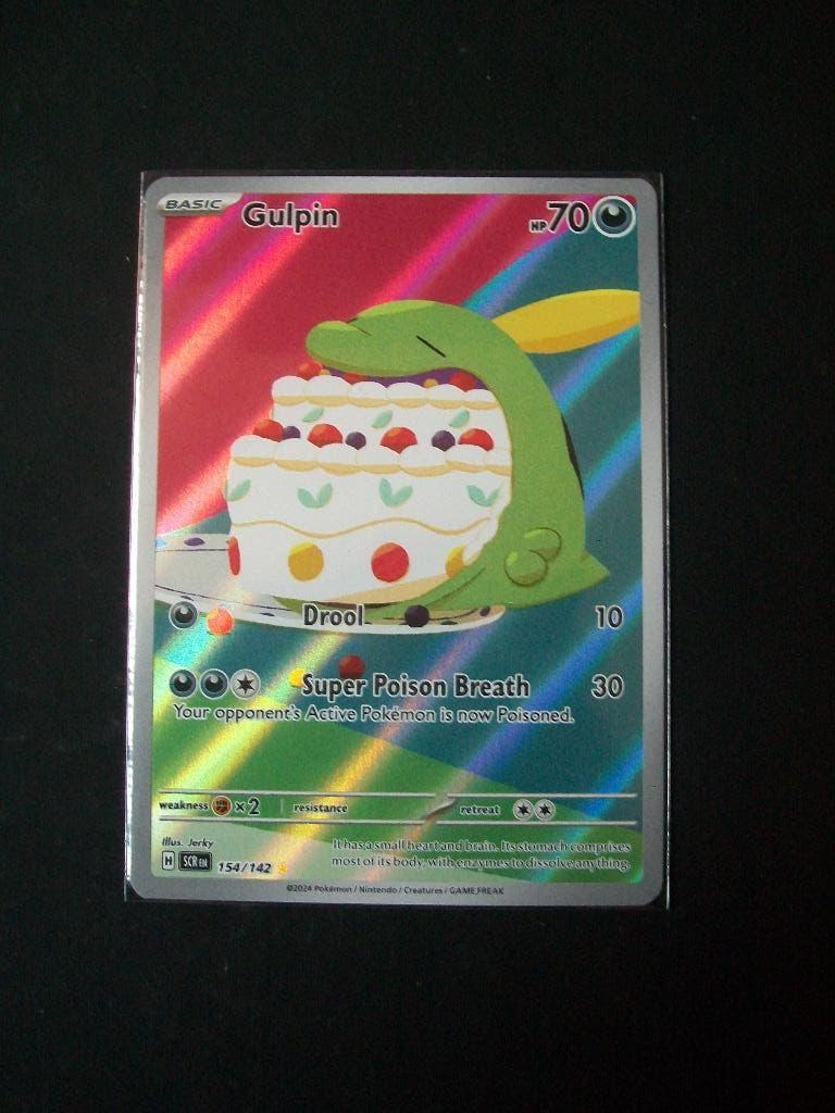 045: Nieuwe Pokemon Kaart SECRET GULPIN HP 70 (154/142), Verzenden, Nieuw, Losse kaart, Foil
