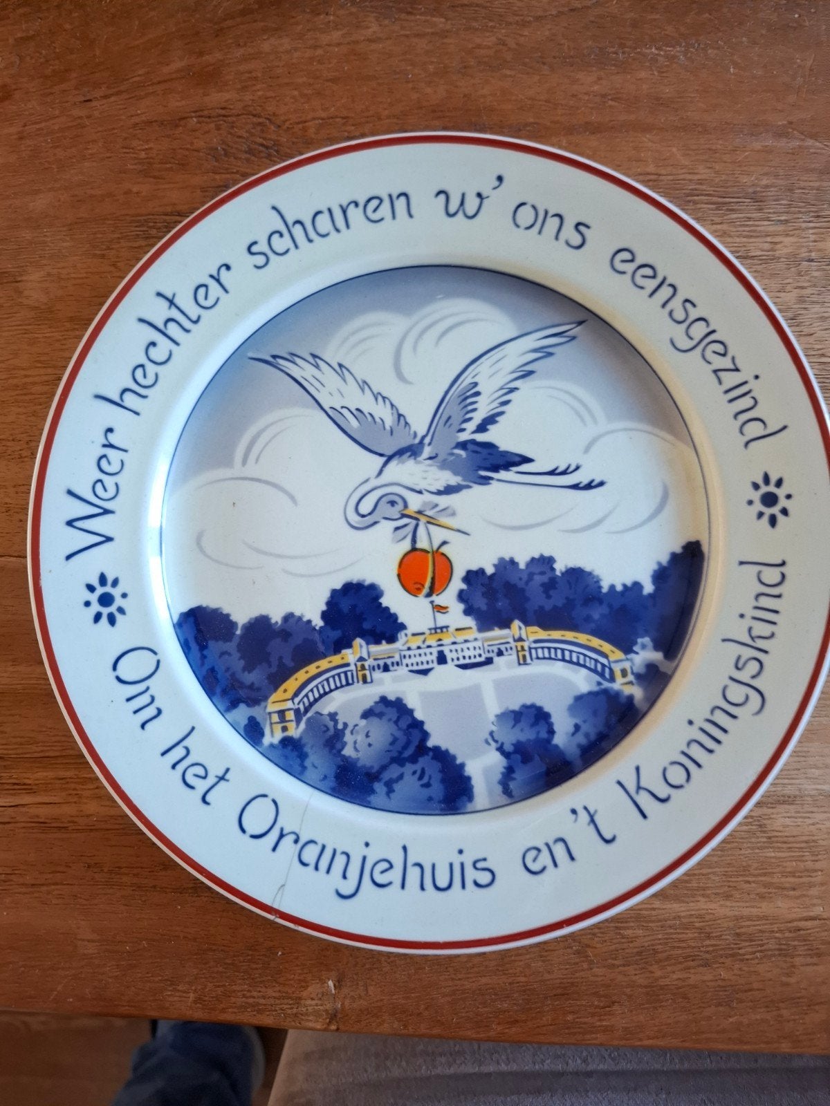 Herdenkingsbord Prinses Beatrix geboorte 31-1-1938, Ophalen of Verzenden