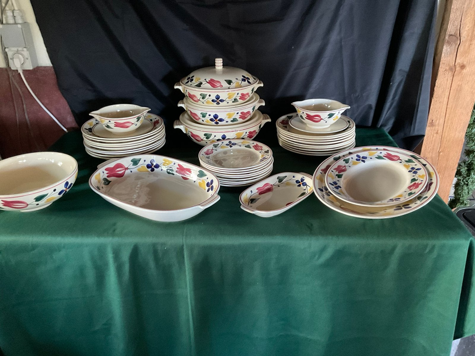 Societe ceramique decor 417., Antiek en Kunst, Antiek | Servies compleet, Ophalen
