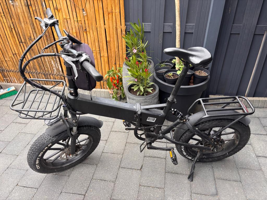 Esmaster Rockwheel Pro E-bike - 40 km/u - 750W motor, Fietsen en Brommers, Fietsen | Vouwfietsen, Ophalen, Zo goed als nieuw