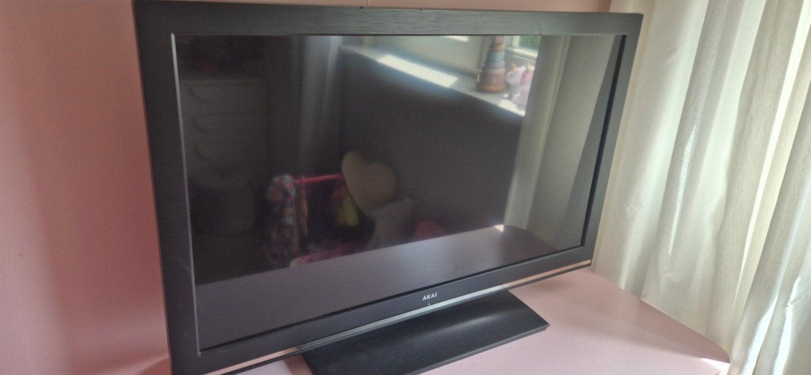 Akai TV (diagonaal 90 cm)  met ingebouwde dvd speler, Gebruikt, 50 Hz, 80 tot 100 cm, Ophalen