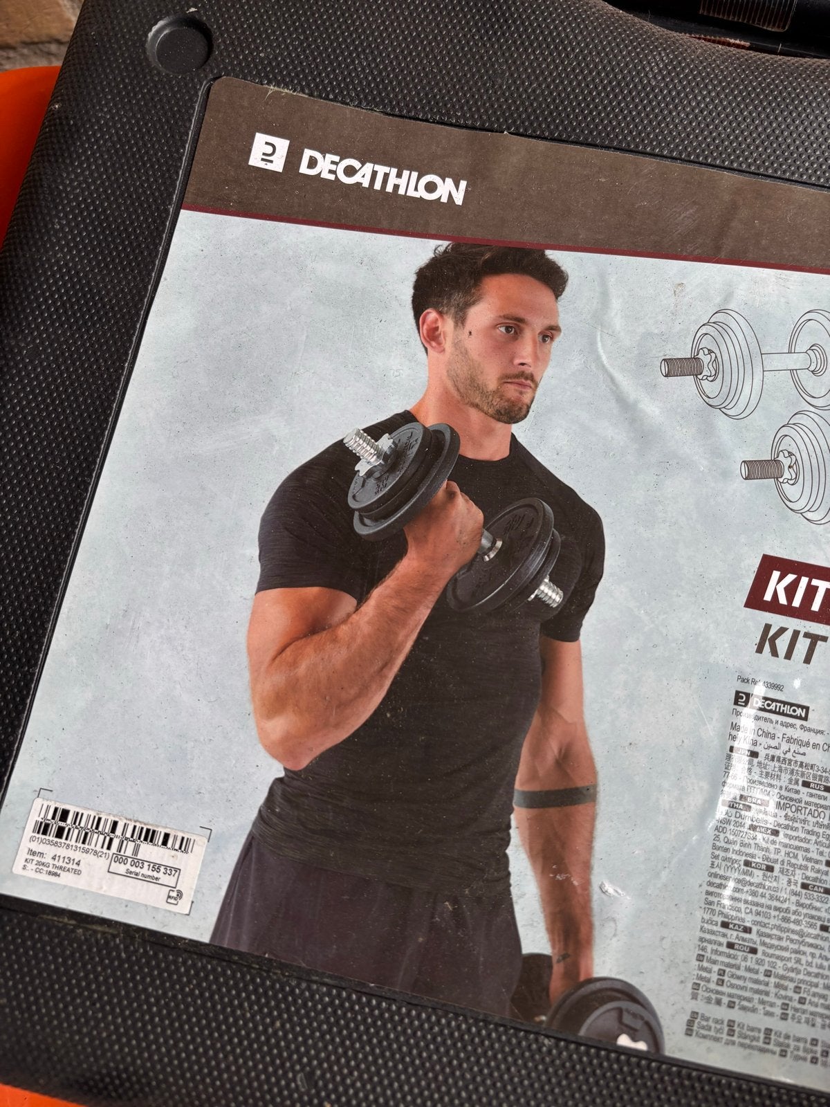 Dumbbellset 20 kg, Sport en Fitness, Fitnessmaterialen, Ophalen, Gebruikt, Armen, Dumbbell
