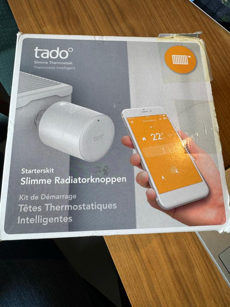 Tado Starterskit Slimme Radiatorknoppen (Zo goed als nieuw), Minder dan 30 cm, Radiator, Minder dan 60 cm, Ophalen of Verzenden