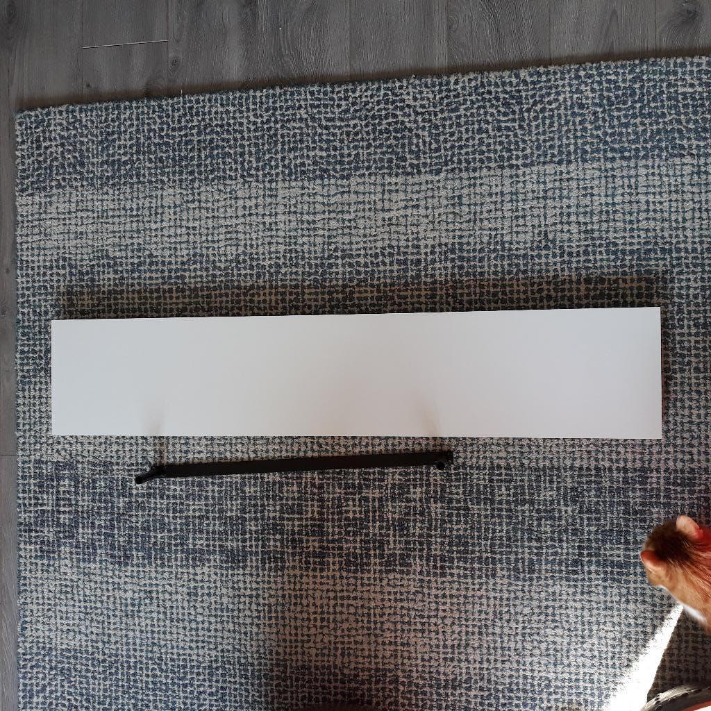 Zwevende wandplank   Wit, Ophalen, Zo goed als nieuw