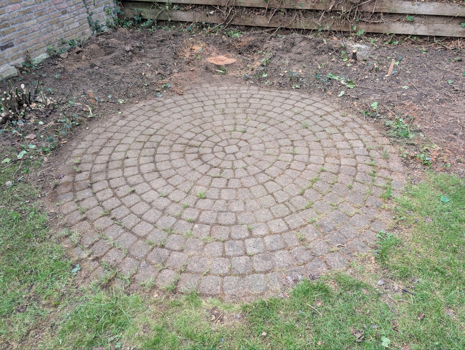 Gebruikte klinkers, cirkel 2,90m, Tuin en Terras, Ophalen, Gebruikt, Klinkers, 5 tot 10 m²