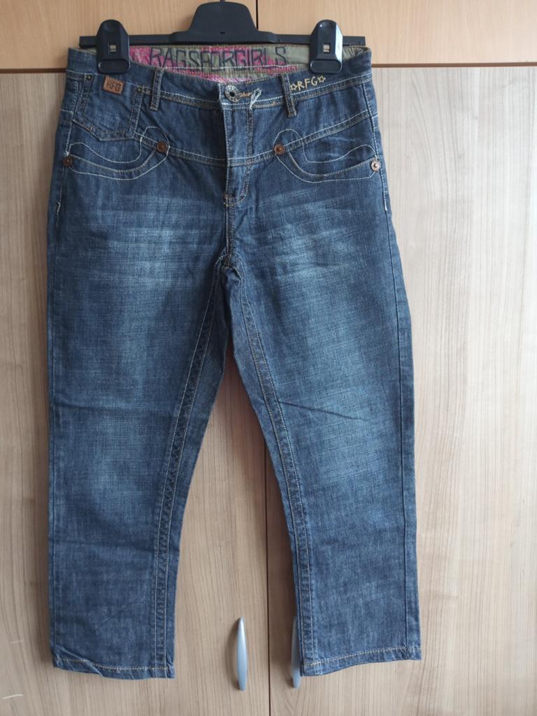 Nieuwe Capri denim van Rags for Girls maat XS/182, Blauw, Rags for Girls, Nieuw, Ophalen of Verzenden