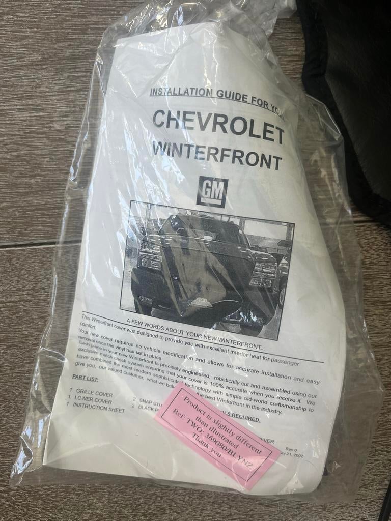 Chevrolet Winterfront Cover - Nieuw in verpakking, Ophalen, Nieuw, Voor, Chevrolet