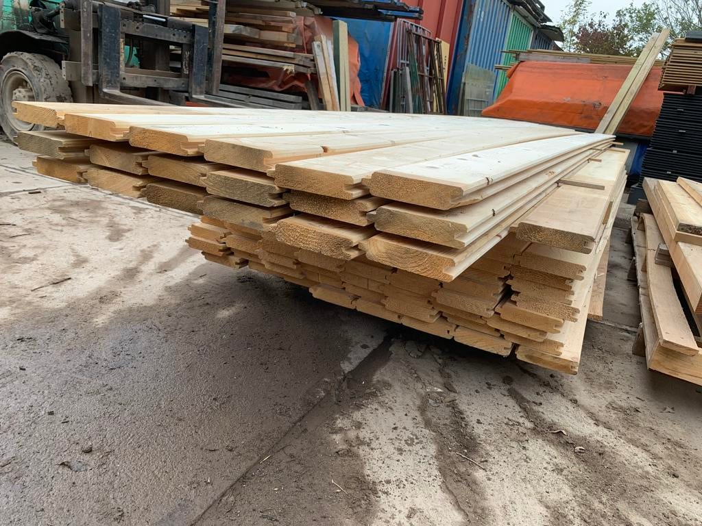 Vuren planken, raggels, ribben balken, Ophalen, Zo goed als nieuw, Balk, Vuren