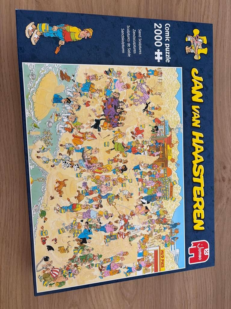 Jan van Haasteren Zandsculpturen Puzzel 2000 stukjes, Ophalen, Meer dan 1500 stukjes, Zo goed als nieuw, Legpuzzel