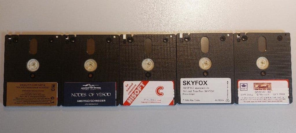 5 x Amstrad/Schneider CPC software op 3" diskettes #1, Computers en Software, Ophalen of Verzenden, Amstrad/Schneider