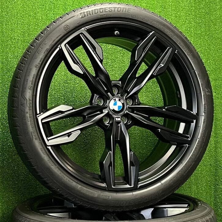 Originele 21 inch BMW 718M velgen met banden X3 X4 G01 G02, Gebruikt, 275 mm, Banden en Velgen, Germany