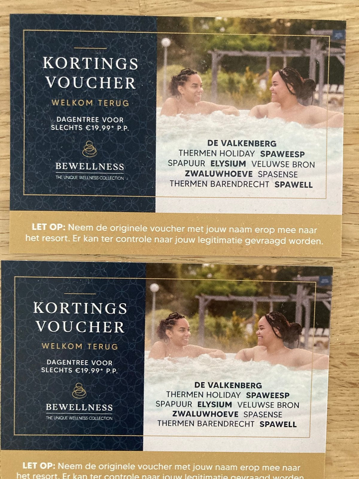 Kortingsvoucher Kortingsbon Korting Voucher Sauna, Twee personen, Kortingsbon, Spa of Sauna