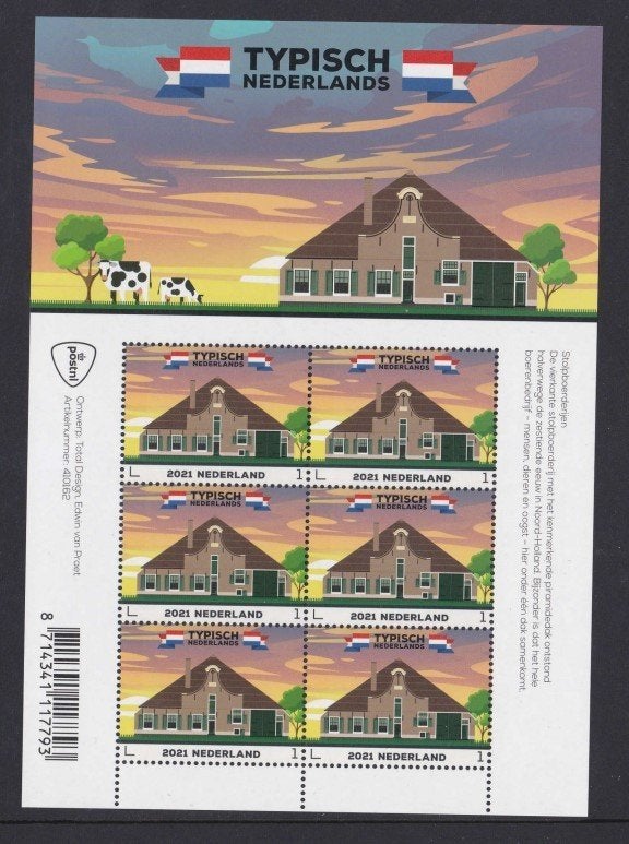 2021 Typisch Nederlands Vel Stolpboerderijen, Ophalen of Verzenden, Postfris