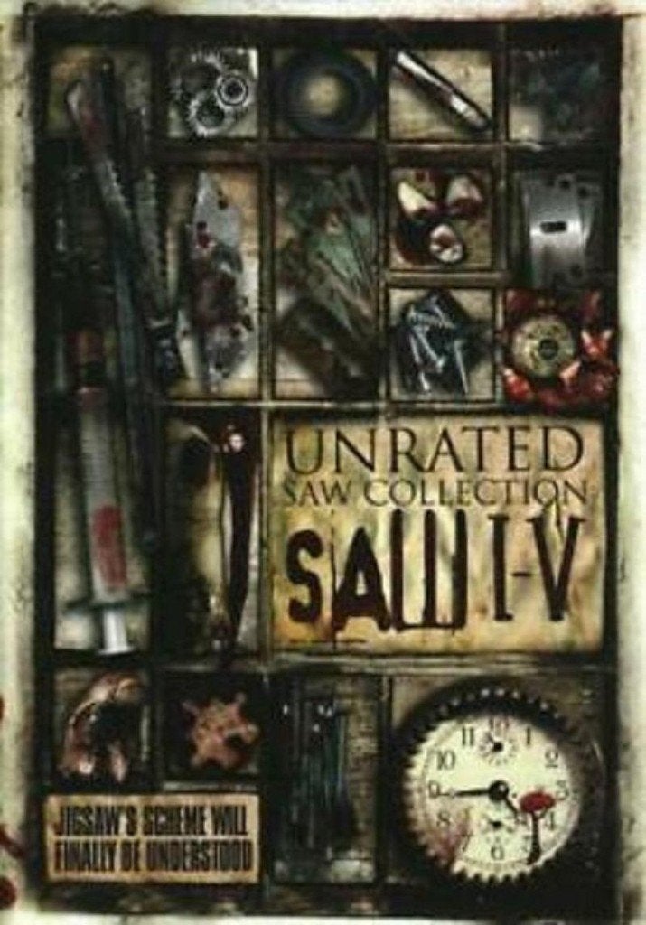 Saw Unrated Collection 1 t/m 5, Cd's en Dvd's, Dvd's | Horror, Engels, Vanaf 16 jaar, Ophalen of Verzenden, Zo goed als nieuw