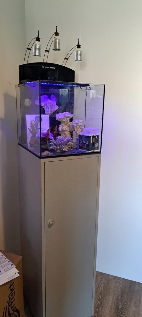 Aquamedic blennie 80L aquarium op hoog meubel, Ophalen, Leeg aquarium