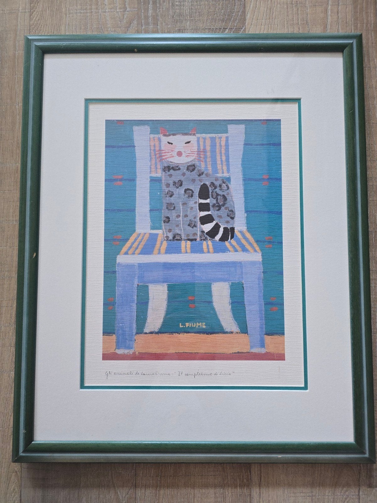 Vintage lithografie Il Compleanno di Licia by Laura Fiume, Ophalen of Verzenden