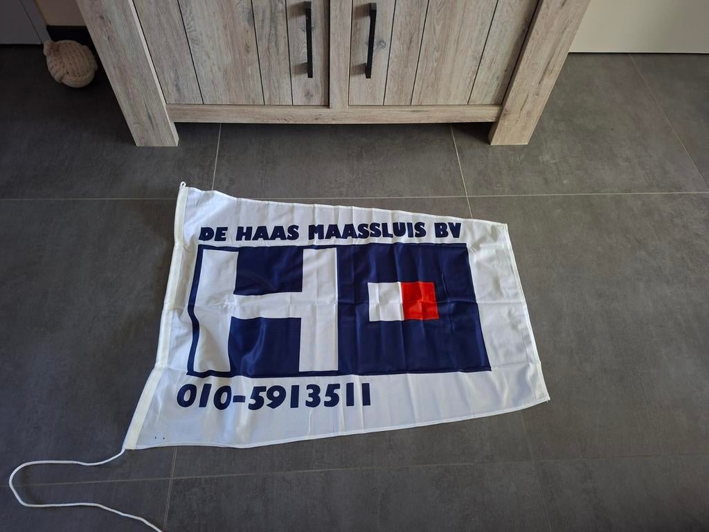 Scheepvaart vlag de haas Maassluis, Ophalen of Verzenden, Zo goed als nieuw, Reclamebord