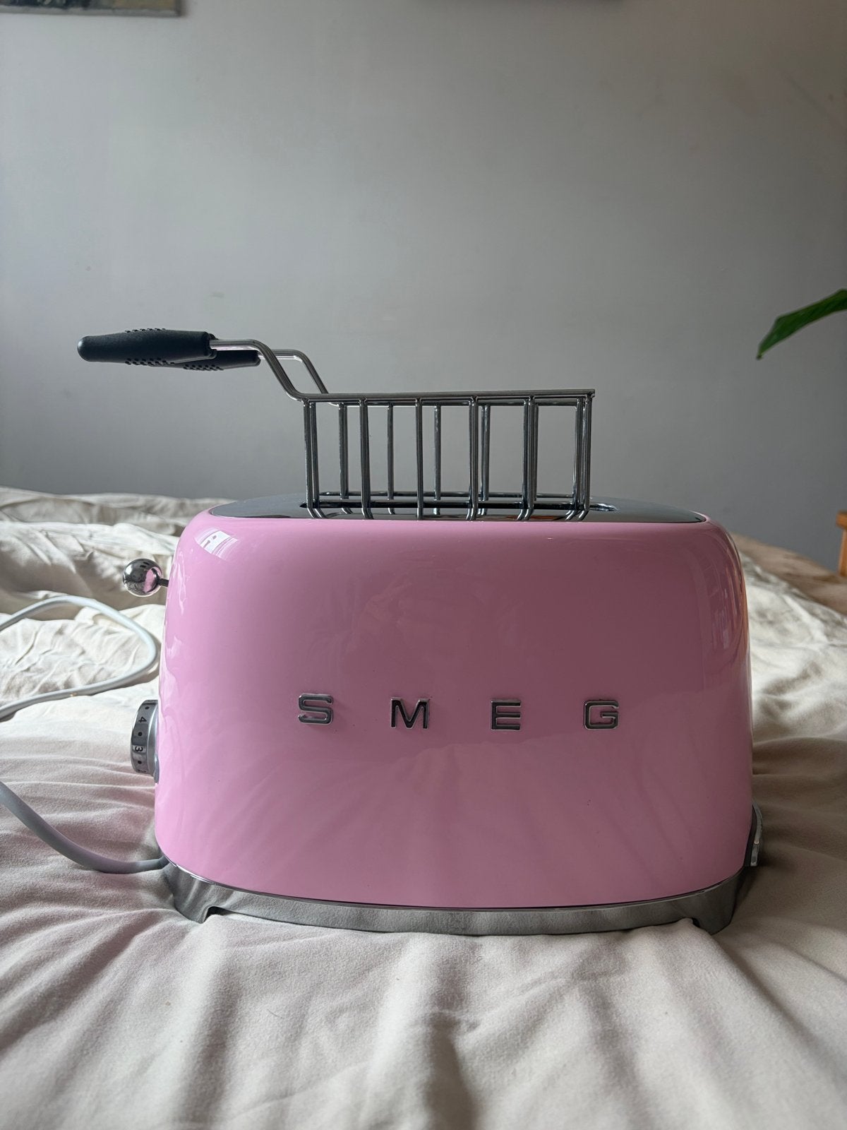 Smeg broodrooster roze, Witgoed en Apparatuur, Broodroosters, Ophalen of Verzenden, Gebruikt