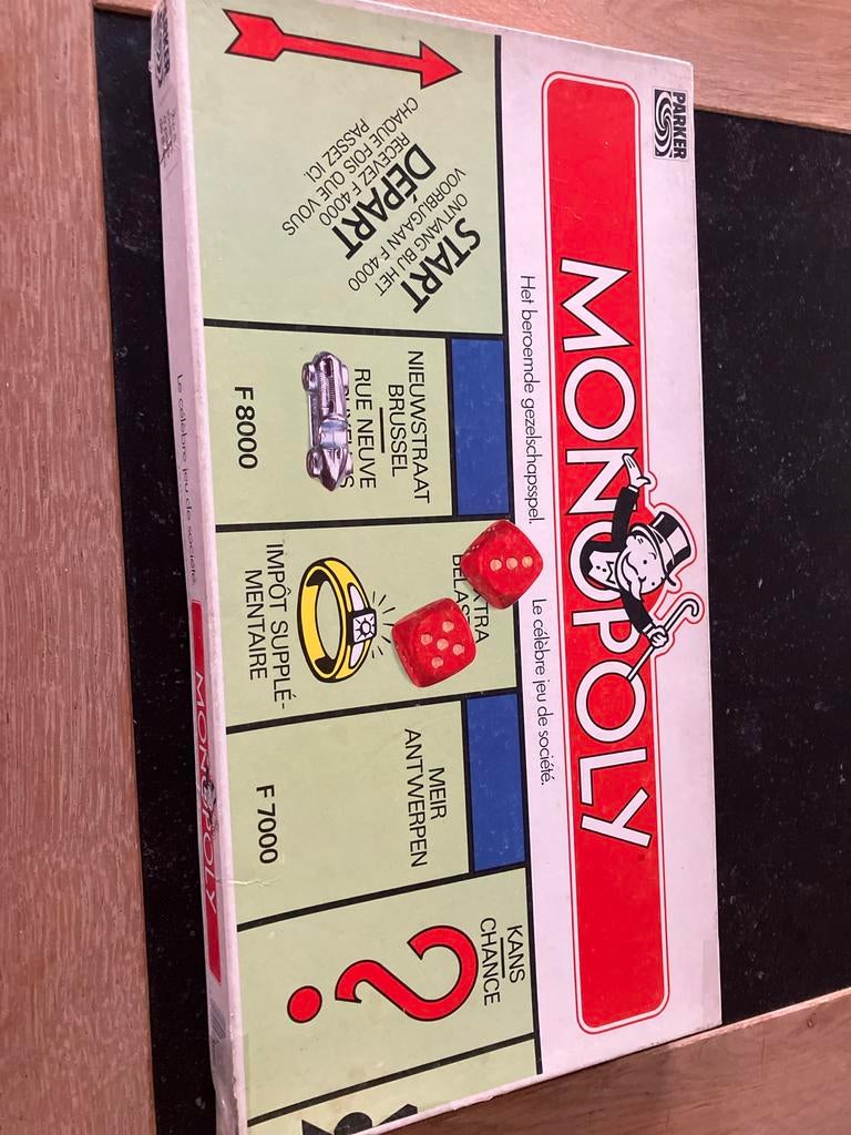 Monopoly bordspel, Drie of vier spelers, Ophalen of Verzenden, Gebruikt