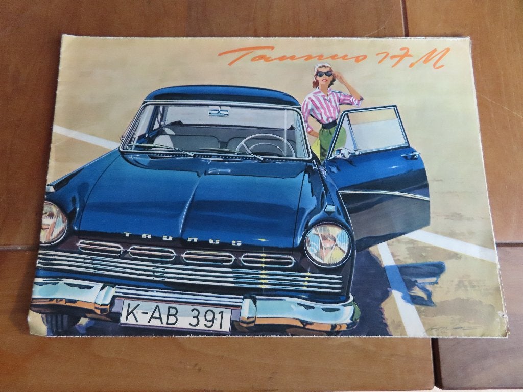 Folder Ford Taunus 17M P2 ca 1958, Ford, Ophalen of Verzenden, Zo goed als nieuw, Ford