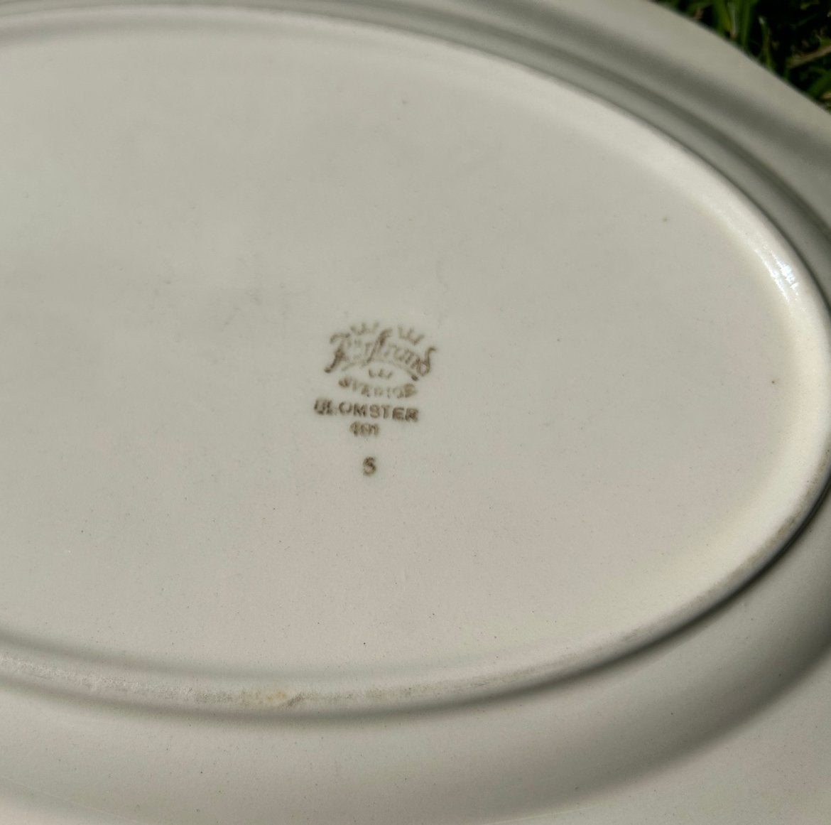 Zeldzame Rörstrand Sverige BLOMSTER ovale schotel 34cm, Ophalen of Verzenden