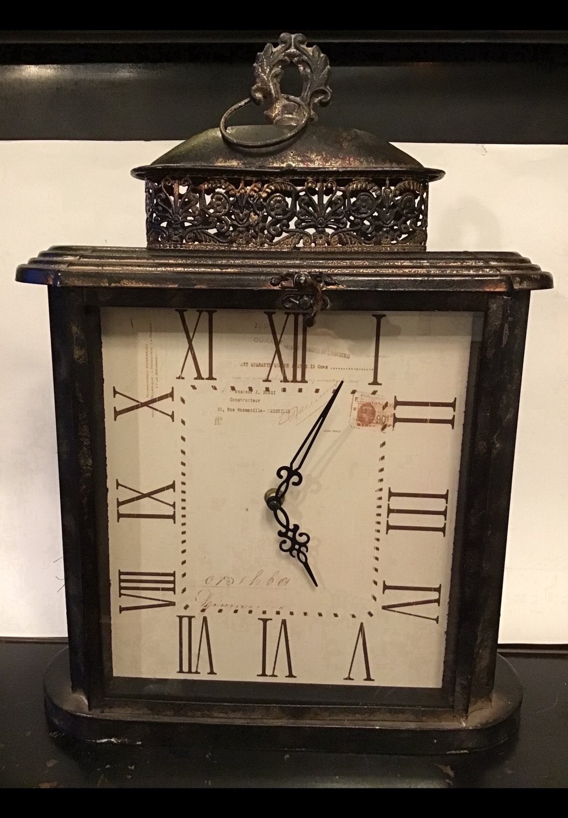 Leuke klok én hij doet het ! Schoorsteenklok met oude look., Ophalen