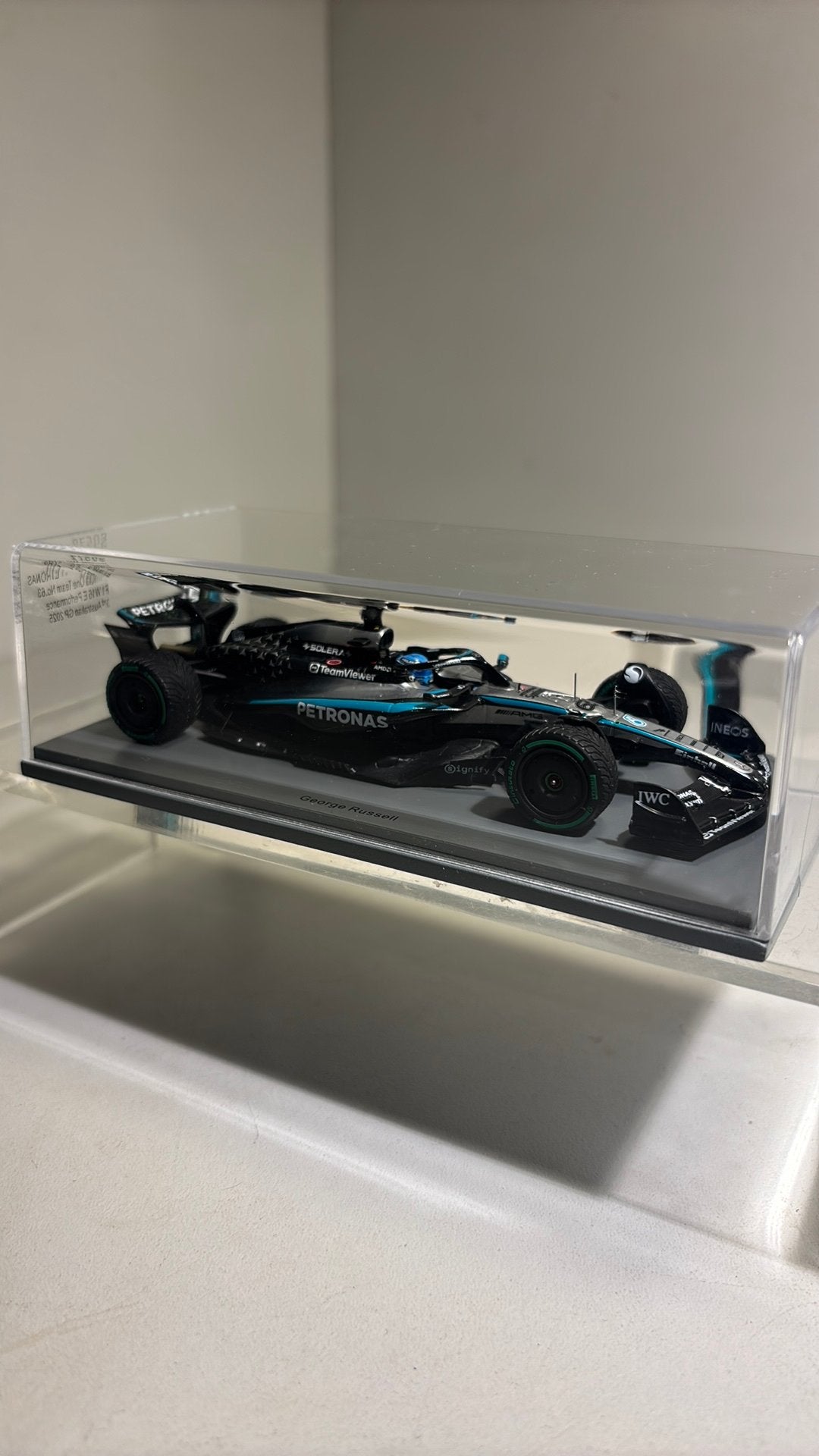 F1 mercedes w16E 3e Australian G.Russell 2025 spark 1.43, Hobby en Vrije tijd, Overige merken, Auto, Ophalen of Verzenden, A