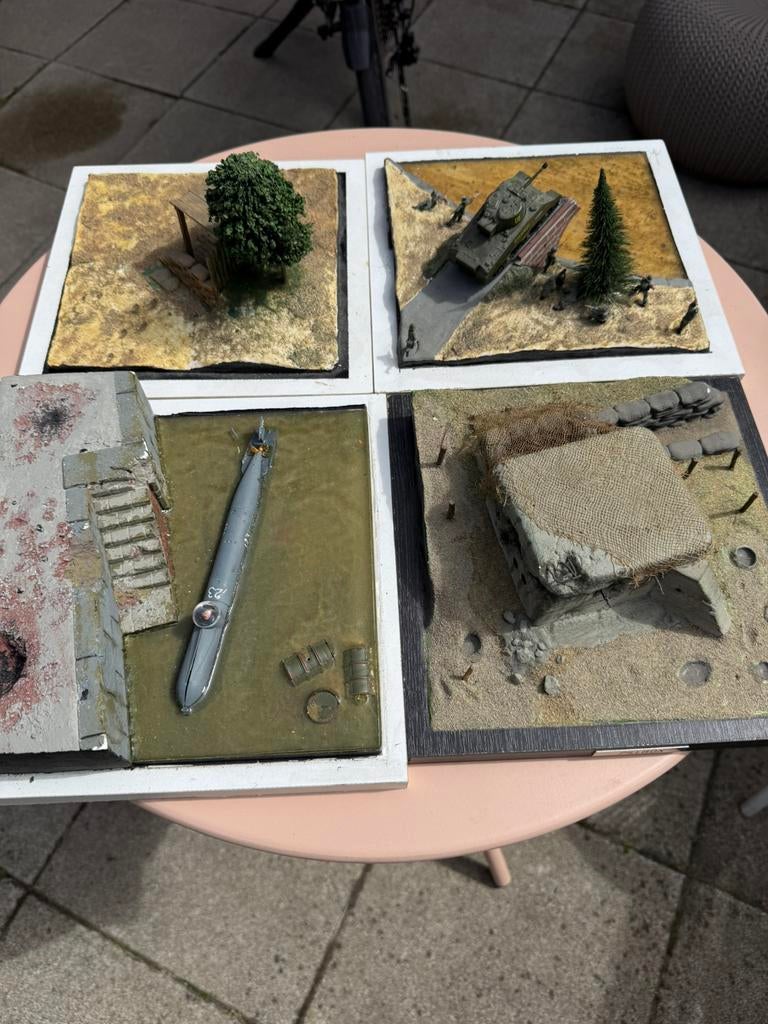Wo2 diorama ‘s  te koop, Ophalen, Overige gebieden, Miniatuur of Beeldje