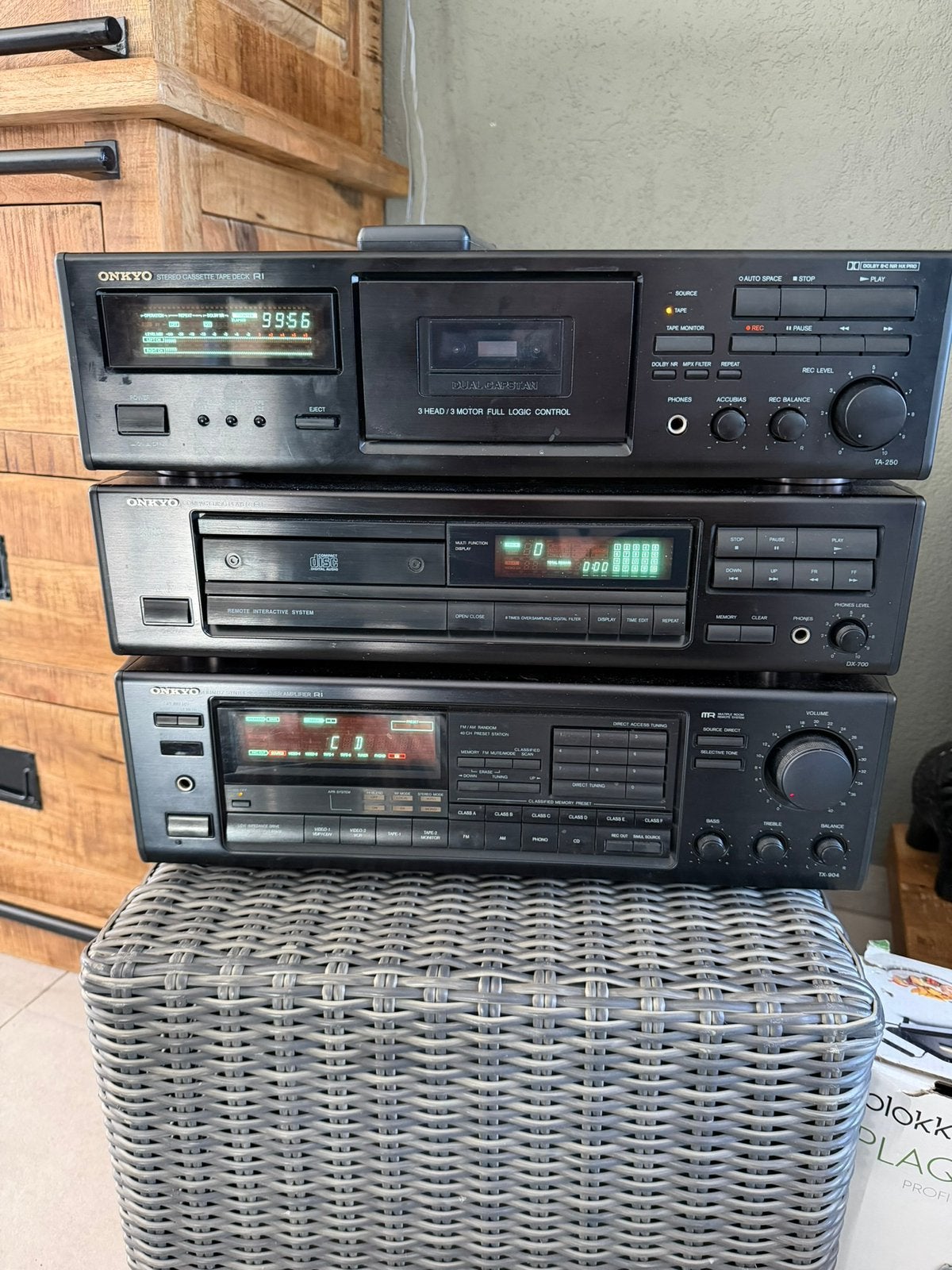 Onkyo stereo installatie losse componenten