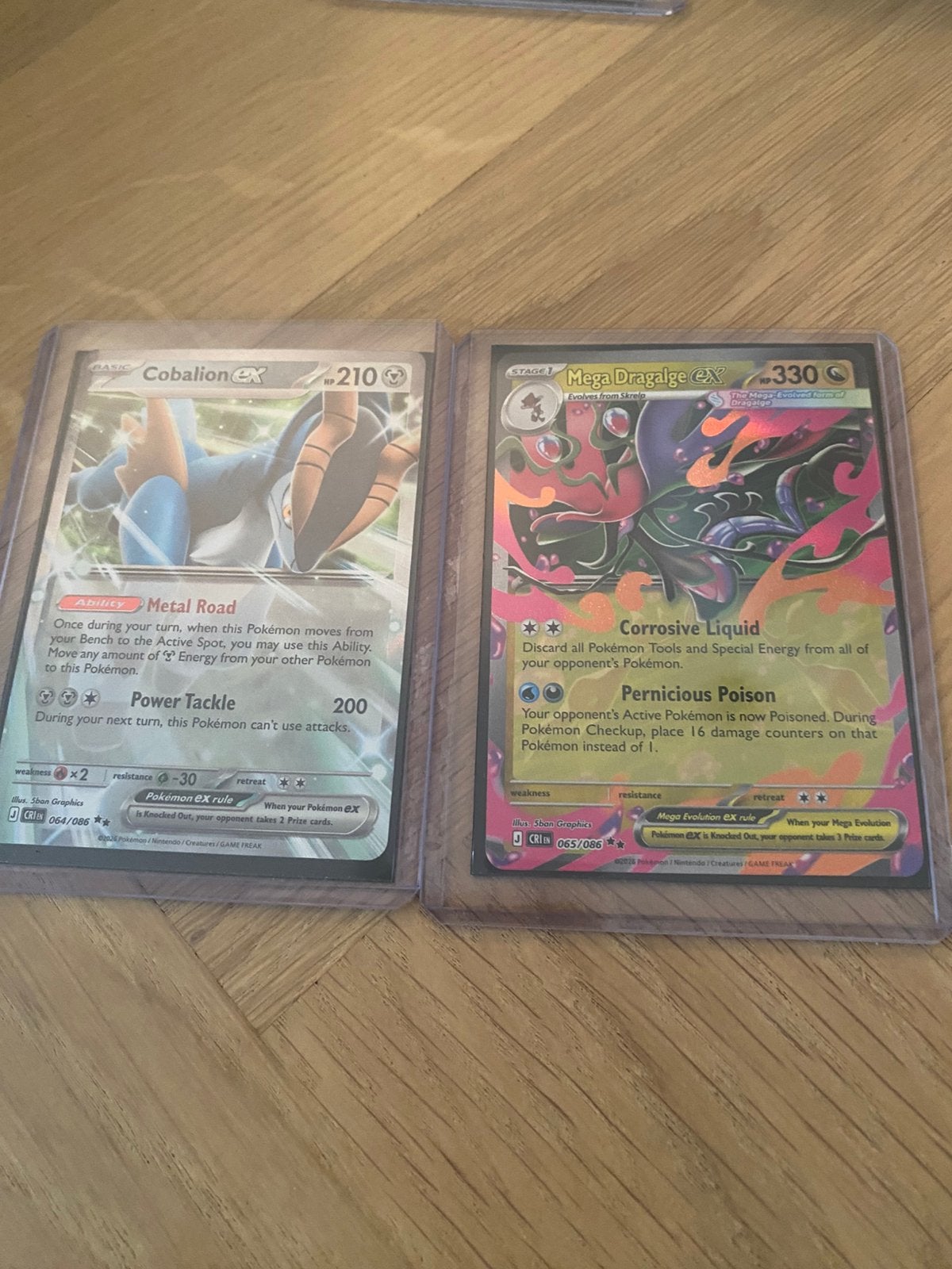 Twee ex pokemonkaarten chaos rising, Ophalen of Verzenden, Zo goed als nieuw, Meerdere kaarten