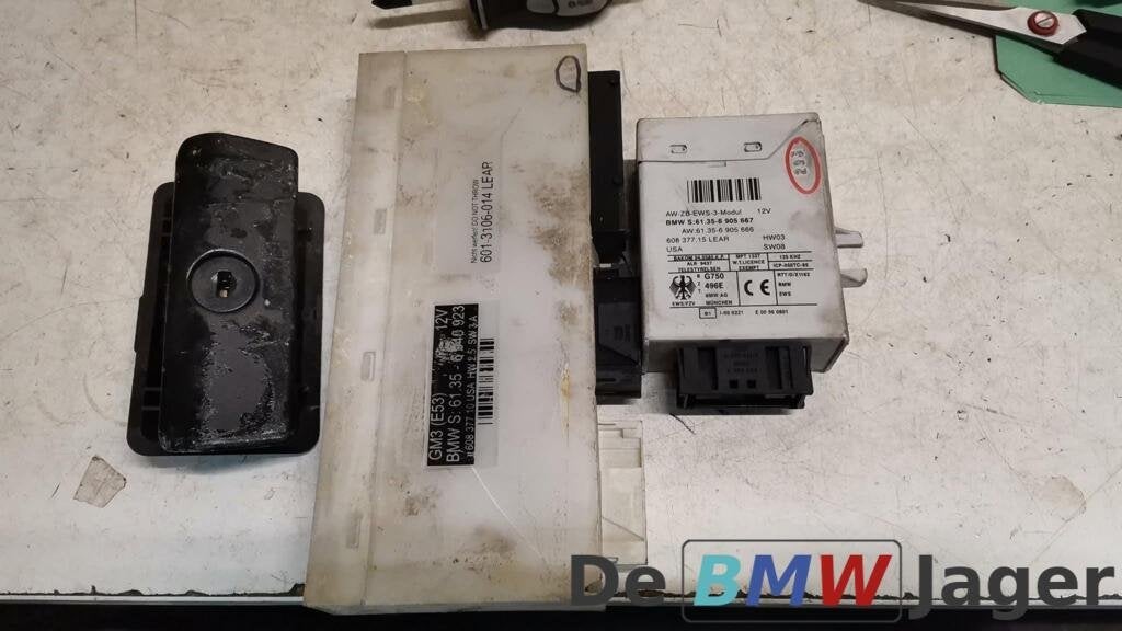 Body control module + EWS + slot  BMW X5 E53 61356940923, Gebruikt, Ophalen of Verzenden, BMW, BMW