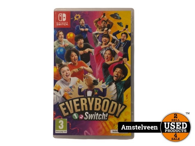 Switch Game: Everybody 1 -2-Switch, Nintendo, Gebruikt, Support@nintendo.com, 11-1 Hokotate-cho, Kamitoba, Minami-ku
Kyoto 601-8501
Japan