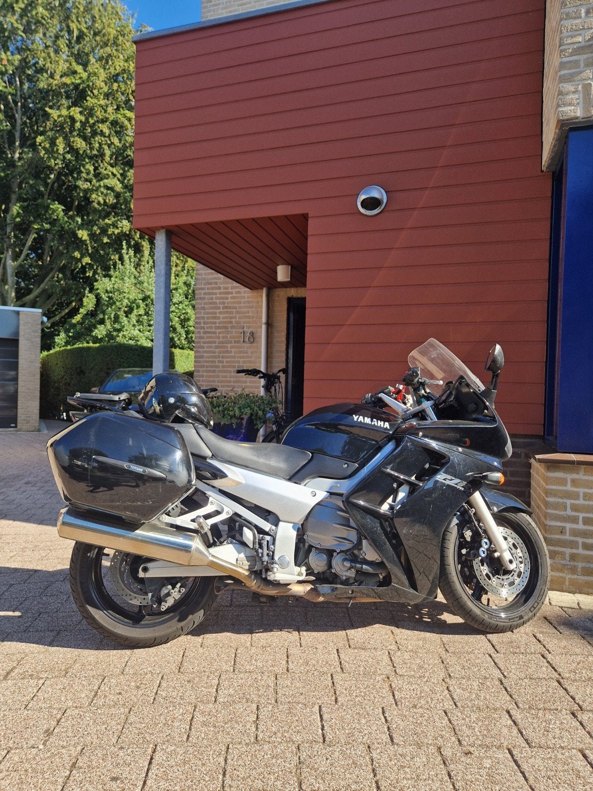 Yamaha FJR 1300 (2001) met topkoffer - 48.500 km, 4 cilinders, Gebruikt, Meer dan 35 kW, 1300 cc