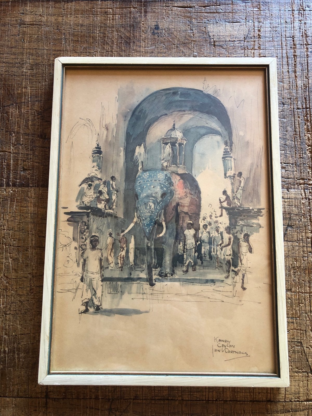 Oude litho jan korthals, Ophalen of Verzenden