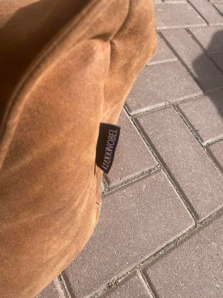 Bruine leren hondenmand, Dieren en Toebehoren, Ophalen, Gebruikt