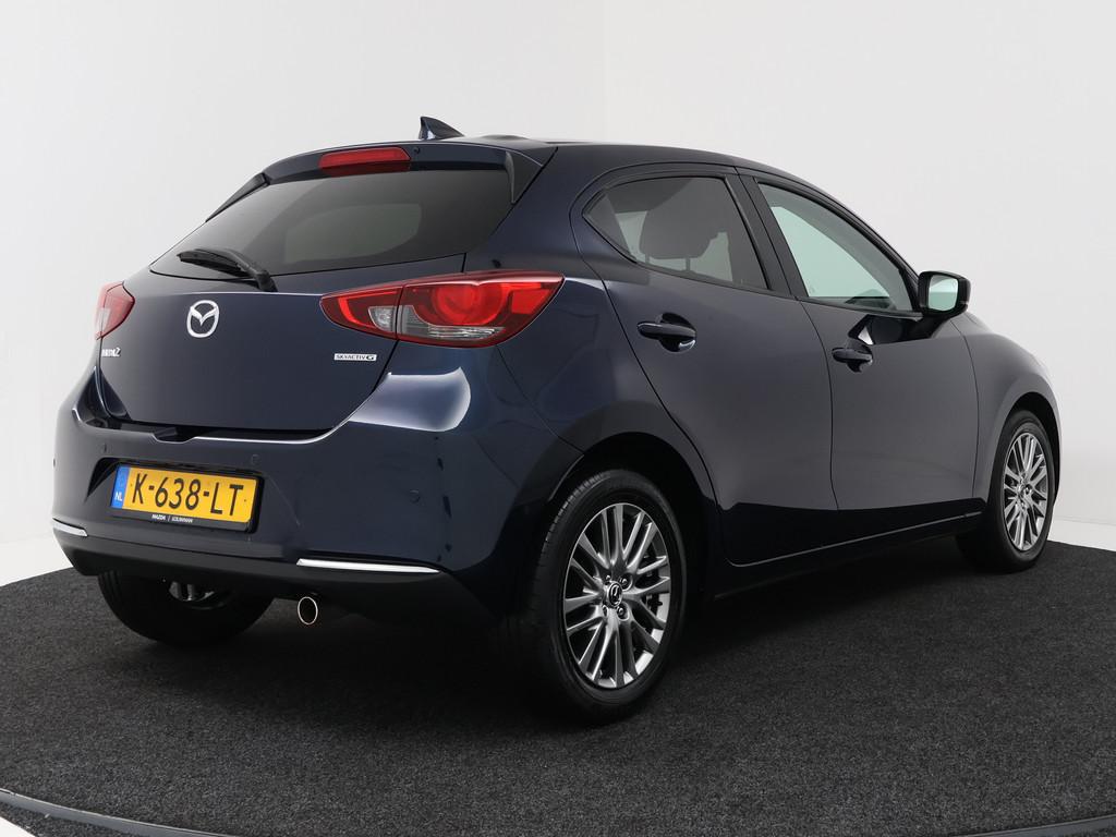 Mazda 2 1.5 Skyactiv-G Luxury | Carplay | Stoel -/- stuurwie, 12 maanden, Stof, 4 cilinders, Blauw
