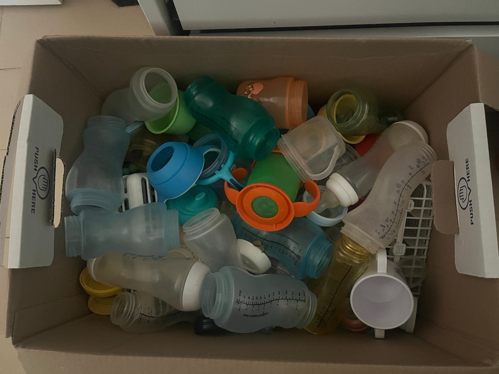 Grote partij Difrax en Avent babyflessen en accessoires, Difrax, Gebruikt, Ophalen of Verzenden, Babyfles