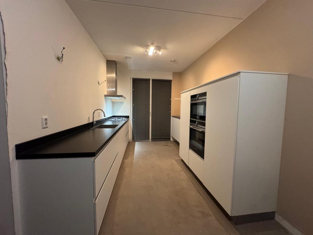 Nette Witte Keuken Siemens + Stenen Blad + GEDEMONTEERD, Wit, Graniet of Steen, Dubbelwandige keuken, Ophalen of Verzenden